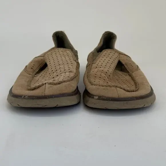 Patagonia Mens Shoes Size 12 Maui Slip On Loafer Perforated Comfort Beige - Picture 14 of 16